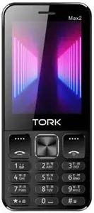 Tork. Max 2 Sim Big Screen Keypad Black Mobile with 2500mah Battery price in India.