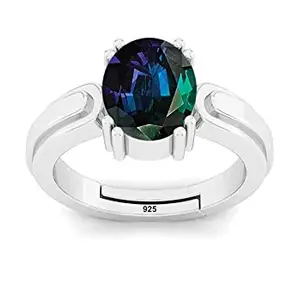 SIDHARTH GEMS Sidharth Gems Color Changing Alexandrite 925 Sterling Silver Adjustable Ring AAA Quality Excellent Shinning Stone Ring 9.00 Carat Men and Women,s {GGTL Lab - Certified}