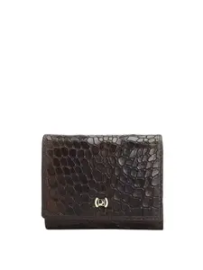 Da Milano Genuine Leather Brown Women Wallet (10028A-OL)