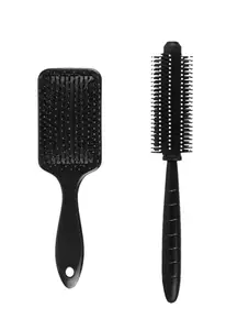 Paddle Brush & Round Brush combo set of multicolor