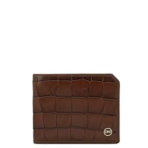 Da Milano Leather Wallet for Men with Multicard Slot - Brown