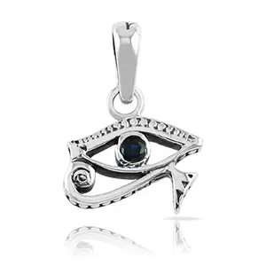 FOURSEVEN Silver Jewellery Eye of Horus 925 Sterling Silver Pendant |Fits in Necklace, and Chains for Women, Men and Girls (Top Gifts for Him/Her)