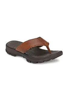 San Frissco Comfort Stylish Flip Flops For Men For Men (Tan)