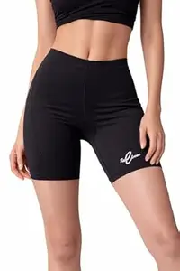R Real Choice Unisex Cycling Shorts Stretchable Sports Shorts for Men & Women | Quick Dry Printed Lycra Shorts for Gym, Running, Workout & Active Wear