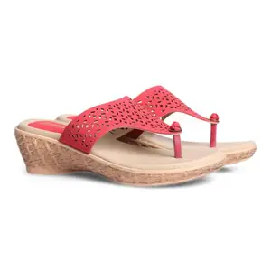 Bata Women's Glare Slippers (6715946_Maroon_6 UK)