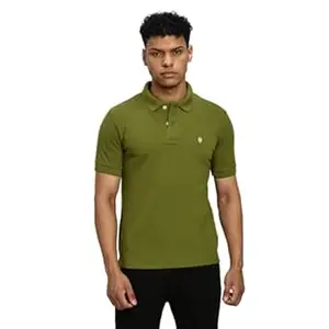 USI Premium Cotton Polo T-Shirt for Men Concept 11 | 100+ wash Tested | Smart fit, Durable, Classic | Uni Style Image