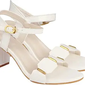 S.R Fashionable Womens Sandals For all Wear (White, numeric_4)