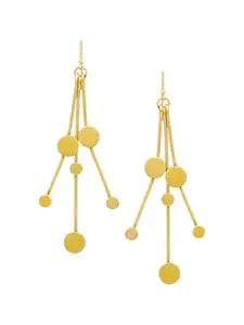 Yellow Chimes Dangler Earrings For Women | Fashion Golden Women Earrings | Gold Plated Long Dangler Earrings For Girls | Eternal Elegance | Birthday Gift for Girls Anniversary Gift for Women