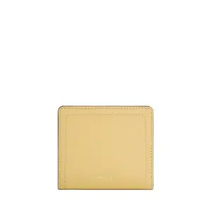 Fossil Leather Women Logan Yellow Wallet SL7829746