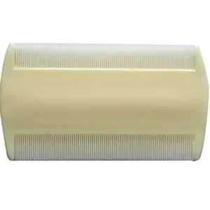 MJ Ragav Dust Clean Remove Nit-free Dry, Wet Hair Slim Lice Narrow Comb (White)