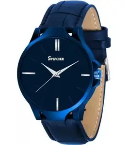 Spencher Analog Synthetic Strap Casual Watch for Men & Boy (Blue)