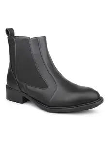 Inc.5 Women Black Chelsea Boots