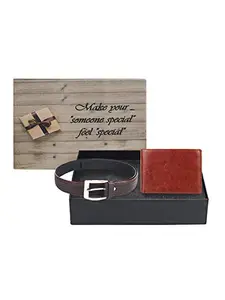 Swiss Design SDWC-106 Wallet & Belt Gift Set for Men