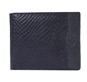 OOF Leather Wallet for Men I Ultra Strong Stitching I Credit Card Holder I Premium I Lightweight |1 Coin Pocket I Slim and Sleek Wallet I Snake Blue Tan I Qty 1