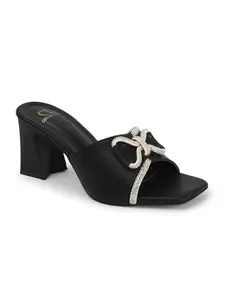 Carlton London Women Sandal,Black,UK-3