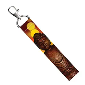 ISEE 360® Buddha Lanyard Tag with Swivel Lobster for Gift Luggage Bags Backpack Laptop Bags L X H 5 X 0.8 INCH