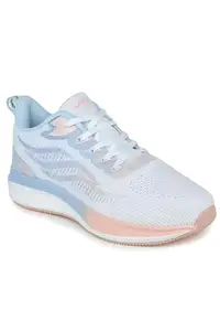 ABROS Women's ASSL0209 ELESA Sports Shoes OFFWHITE/Peach 6 UK