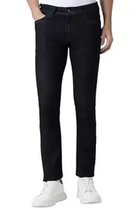 Peter England Men's Slim Tapered Stretchable Twill Jeans