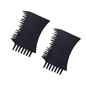 AASA Set of 2Pcs Hair Fiber Optimizer Comb For Men and Women, Black