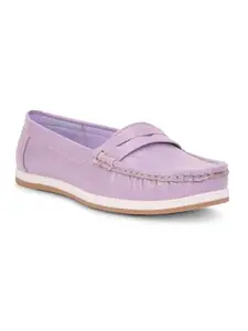 Bata Eliza E 24 Womens Loafers Purple - 8 UK
