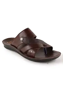 Action Men's Brown Non-Marking Solid Slippers (PUF 175-BR-8)