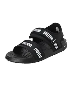 Puma Womens Softride SandalWnsSignature Black-White Sandal - 6UK (38412801)