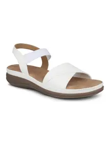 Inc.5 Women White Open Toe Comfort Heels