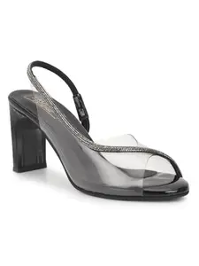 TRUFFLE COLLECTION Women's REN-R-5112 Black Patent Leather Fashion Sandals - UK 4