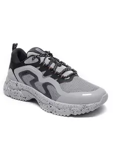 XTEP Ash Grey,Black Anti-Slip Running Shoes for Men Euro- 42