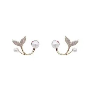 YouBella Fashion Jewellery Celebrity Inspired Stylish Pearl Earings Earrings for Women and Girls (Gold) (YBEAR_33410)