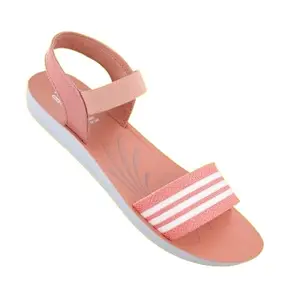 WALKAROO WL2702 Womens Fashion Sandals for Casual Wear & Regular Use - Peach