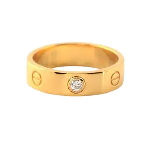 MoonMade Leve Gold Studded Zirconia Ring | 18K Gold Plated Ring