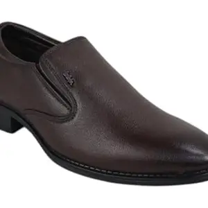 Lee Cooper LC1474E2R Men’s Lightweight Leather Shoes | Comfortable, Stylish Slip-On Formal Footwear for Office, Business 39EU__5UK