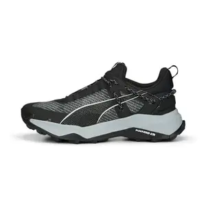 Puma Womens Explore Nitro™ Wn Black-Platinum Gray Running Shoe - 4 UK (37785501)