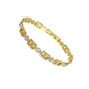 Gift Nest gold plated high polised bracelet for men and boys mens jewellery
