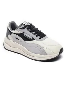 XTEP White Tea,Ash Grey,Black Retro Casual Shoes for Men Euro- 43