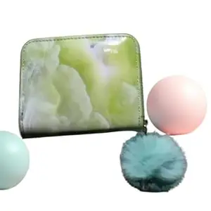 Green Marble Print Wallet 2