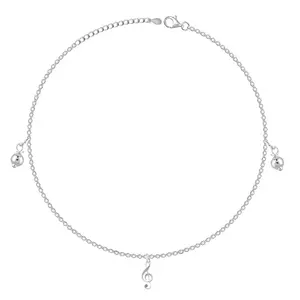 GIVA 925 Silver Musical Charm Anklets (Single) |Gifts for Women and Girls | With Certificate of Authenticity and 925 Stamp | 6 Months Warranty*