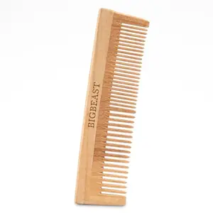 BIGBEAST Neem Wood Broad Tooth Anti-Dandruff Comb For Men And Women