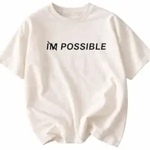 LOUIS ELORA Motivational Womens Over Sized T Shirt Graphic T-Shirt, Cotton, Short Sleeve, Casual Wear