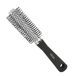 Vega Round Hair Brush (India's No.1* Hair Brush Brand) For Adding Curls, Volume & Waves In Hairs| Men and Women| All Hair Types (R10-RB)