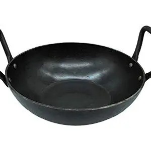 Trilonium BushCraft Series Wrought Iron Kadhai (2 litres | 22 cm) - Induction Compatible price in India.