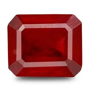 GEMS RIVER 5.50 Carat 6.25 Ratti Ruby Gemstone Original manik Stone Ring Original Certified pathar for Unisex (X103)