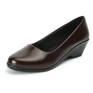 XE Looks Brown Soft Stylish & Comfortable Ballies for Women & Girls Footwear UK-6