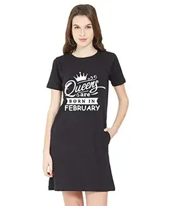 Stylish Cotton Blend Printed T-Shirt for Women | Casual Wear | Soft & Comfortable Fabric | Trendy Short Sleeve (Black_Medium_Pack of 1)#6155