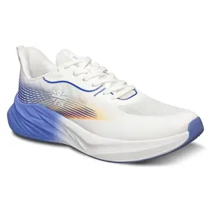 CULT Men's Onyx Running Shoes, Enhanced Cushioning, Enhanced Grip, Lighweight, High Traction, Sports Footwear for Men (CS704237UK7_White/Blue_UK7)