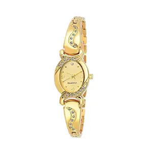 Glamexy Analogue Gold Dial Men's and Women's Watch