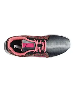 Puma Women's Crepe Black-Beetroot Purple Running Shoe-3 Kids UK (38098301)