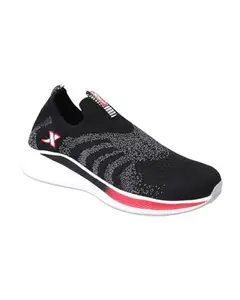 XTEP Mass Life Series Lightweight with Airgel Insole for Superior Shock Absorption Running Shoes for Men, Black/Dark Grey