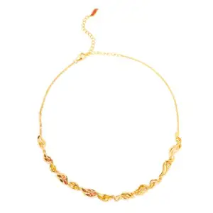 Shaya by Caratlane Forged by Failure Necklace in Gold Plated 925 Silver for women